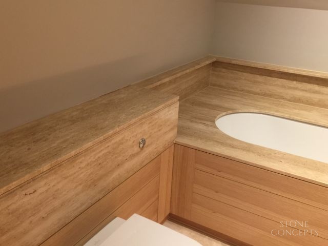 Buttermilk Travertine Bathroom 2 Hampstead