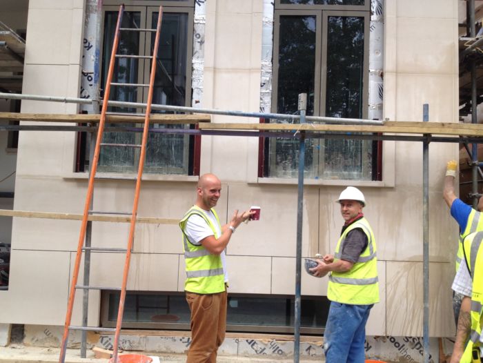 Coffee Break at Covent Garden Portland Stone Cladding